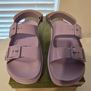 Gucci Rubber Sandals - Purple - NWT - Sz 39